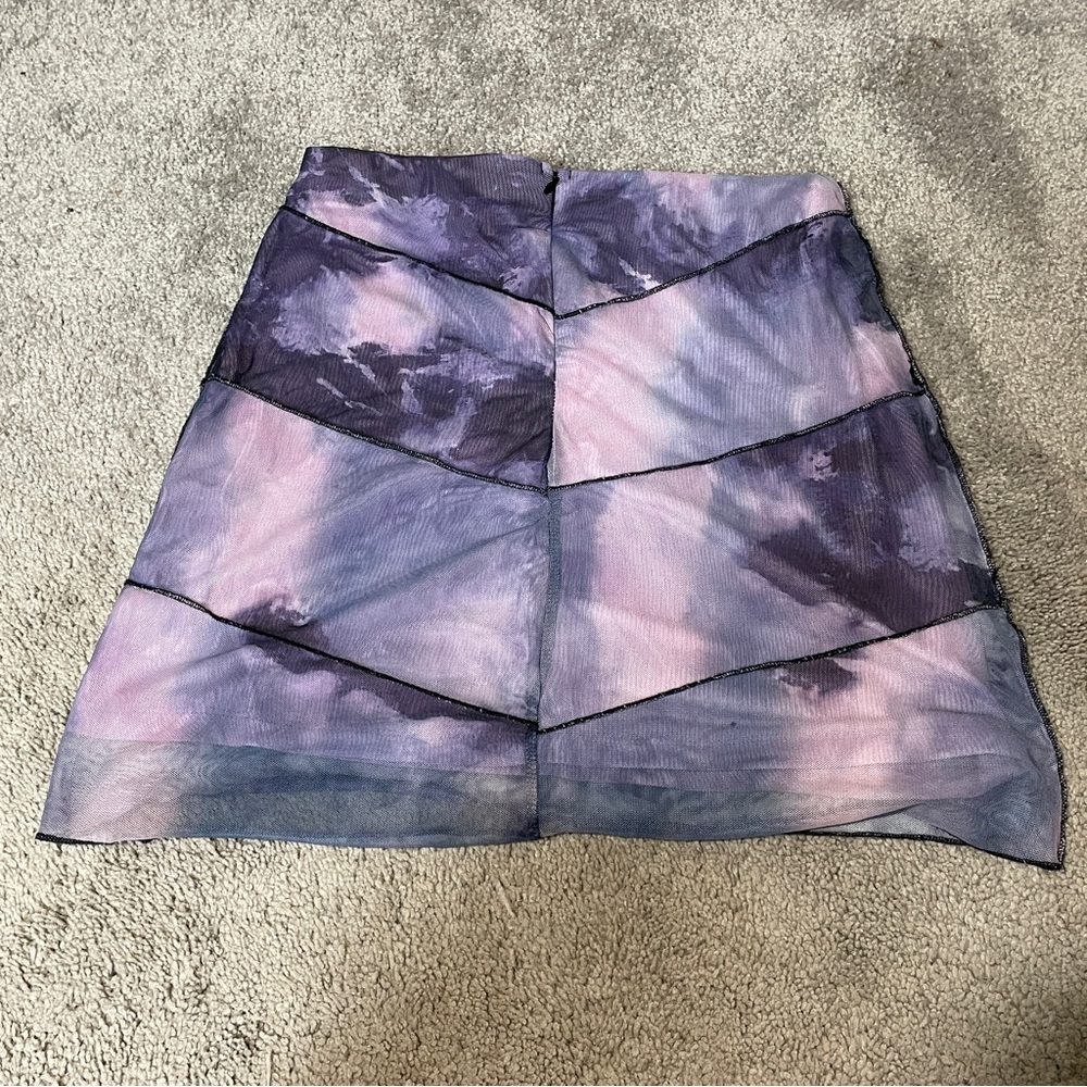 Princess Polly Purple The Bella‎ High Waisted Mesh Mini Skirt Women's Size 6 - Picture 2 of 6